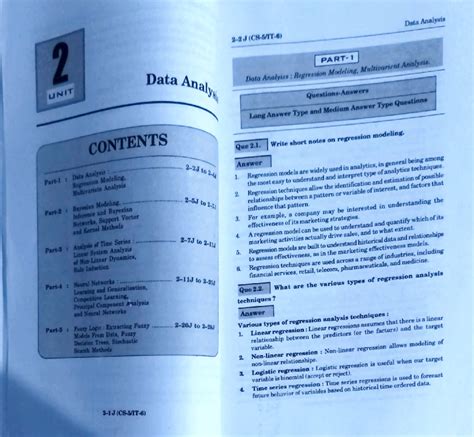 Data Analytics - Unit - 2&3 - ................... 2-sJ to • ~-1, 1 2-7J ...