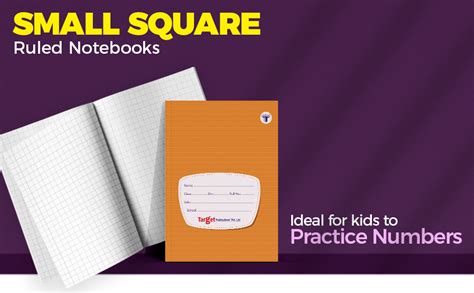 TARGET PUBLICATIONS Small Square Ruled Notebooks (76 Pages) | Soft ...
