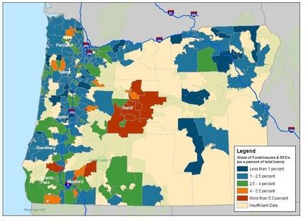 Federal Reserve foreclosure map lights up red in Central Oregon ...