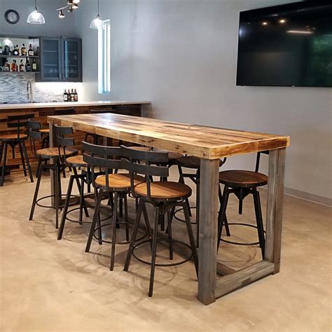 Counter Height Table in Natural Finish | Hundreds of Dimensions | Wheel ...