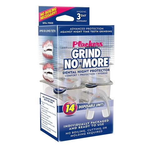 Plackers Grind No More Dental Night Protector, 14 Count - Walmart.com