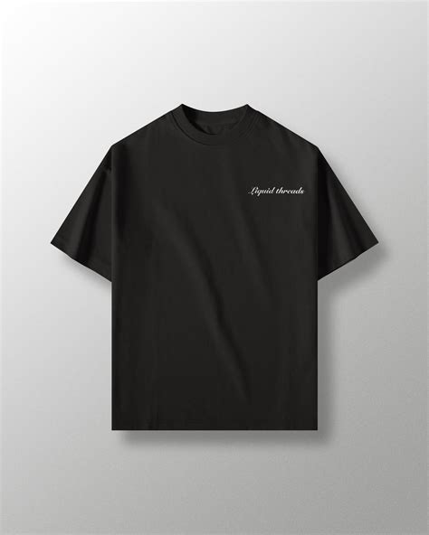 Black Basic Oversized T Shirt – Liquid Threads