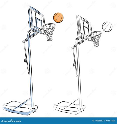 Basketball Hoop Drawing Stock Illustrations – 906 Basketball Hoop ...