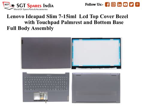 Lenovo Ideapad Slim 7-15iml Laptop Lcd Top Cover Bezel with Touchpad P ...