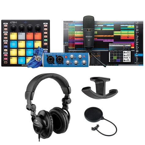 Buy PreSonus ATOM Producer Lab: Complete Production Kit with Polsen HPC ...