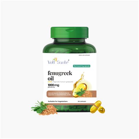 Voll Sante Fenugreek Oil: Bottle of 30 Capsules