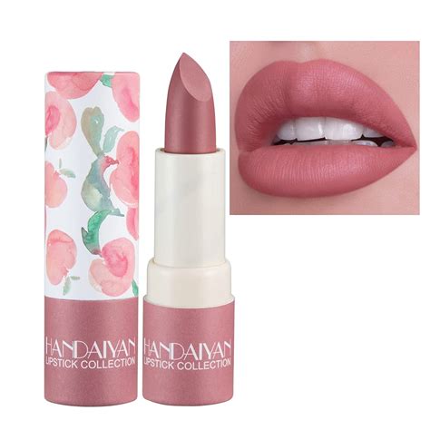 BEUKING Matte Nude Lipstick, Bold & Intense Nudes Paper Tube Lipsticks Velvety Lip Gloss, Long ...