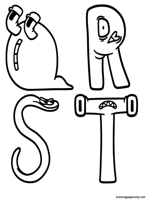 57 Alphabet Lore Coloring Pages - ColoringPagesOnly.com