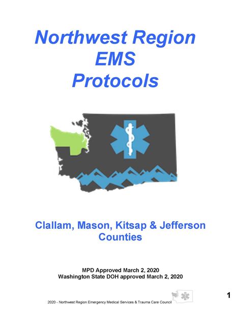 Northwest Region Protocols – Kitsap County EMS and Trauma Care Council