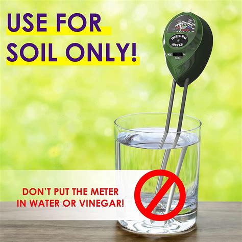 Buy Soil pH Meter 3-in-1 Soil Tester Moisture, Light, pH, Meter Tool ...