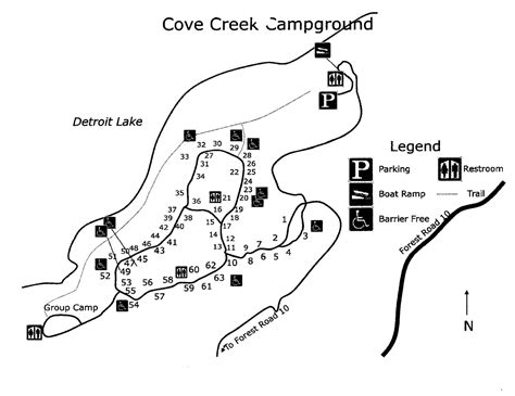 Cold Water Cove Campground Map