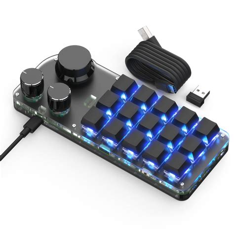 Brimford Macro Programmable Keyboard Bluetooth One Handed Custom 2 4 ...