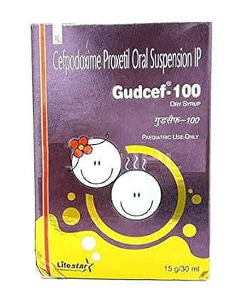Gudcef 100Mg - Bottle of 30 Ml Dry Syrup : Amazon.in: Health & Personal ...