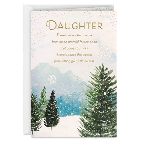 Peace and Love Christmas Card for Daughter - Greeting Cards | Hallmark