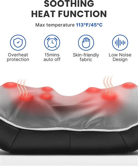 Buy RENPHO Shiatsu Neck and Shoulder Back Massager with Heat & Eye ...