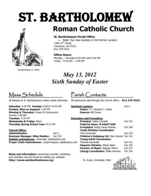 Fillable Online saintbartholomew CTP Application Form ...
