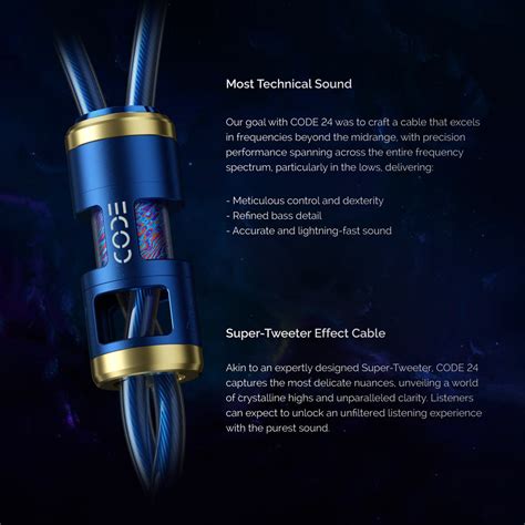 Effect Audio CODE 24 16.5 AWG Upgrade Cable for IEM | Concept Kart