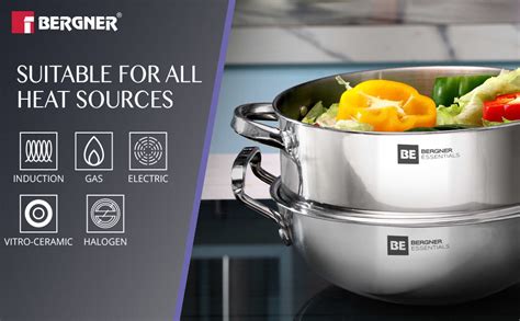 Buy Bergner BE Essentials TriPly Stainless Steel 32 cm Biryani Handi ...