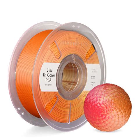 Numakers PLA Tri -Color Silk Filament 1.75 mm 1 KG – Ideal 3D