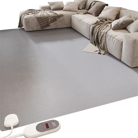 MOFGOE Infrared Floor Heated Rug, Indoor Floor Heater, Electric Heating ...