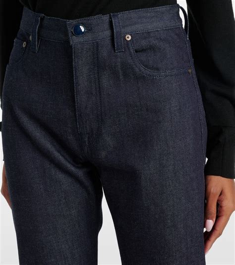 High-rise slim jeans in blue - Victoria Beckham | Mytheresa