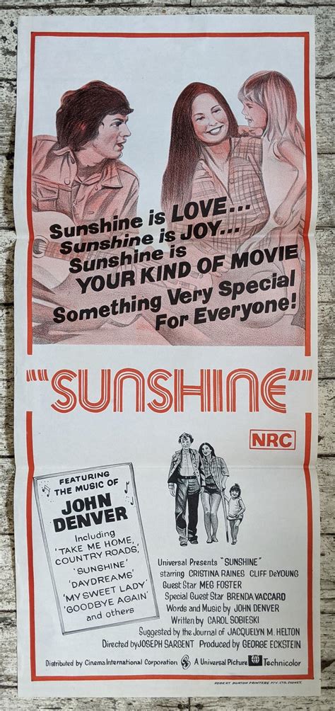 Lot - Sunshine 1973, Universal Pictures, Starring Christina Raines ...