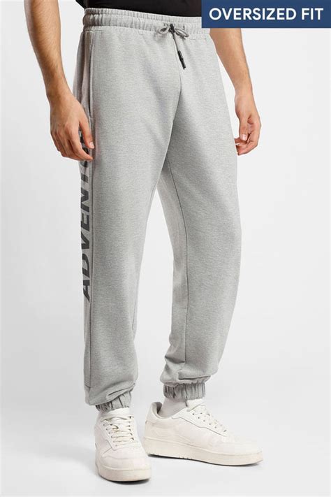 Oversized Jogger | Mid waist | Typography | Cut & sew panels – Nobero