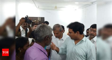 K T Rama Rao: Telangana minister K T Rama Rao consoles Nerella victims ...