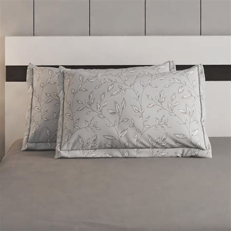 Buy Rhapsody Snap Set of 2 Floral Print Pillow Covers - 70x45cm from ...