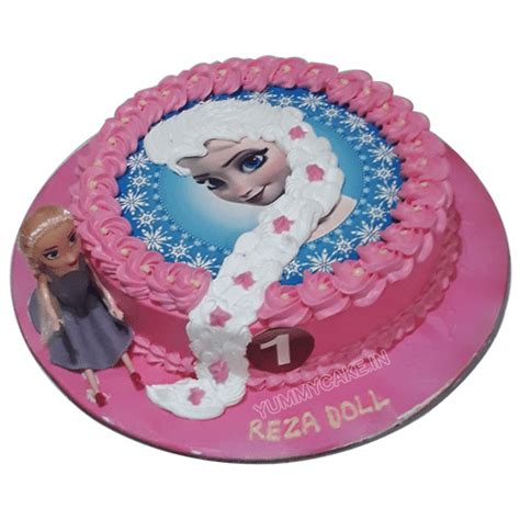 Order Pink Elsa and Anna Cake Online | YummyCake