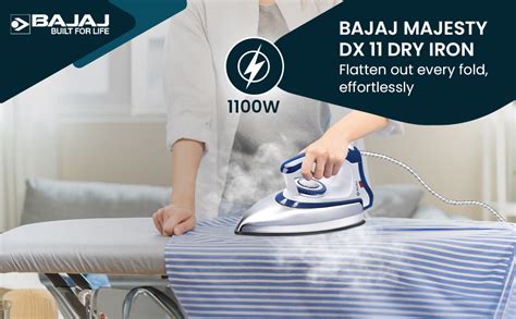Buy Bajaj Stainless Steel Majesty DX-11 1000 Watts Dry Iron | Advance ...