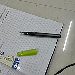 Pilot Kakuno Medium-Nib Fountain Pen, Black Body Gray Cap Body (FKA-1SR ...