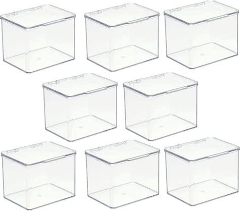 Buy mDesign Small Plastic Home Office Storage Organizer Box Containers ...