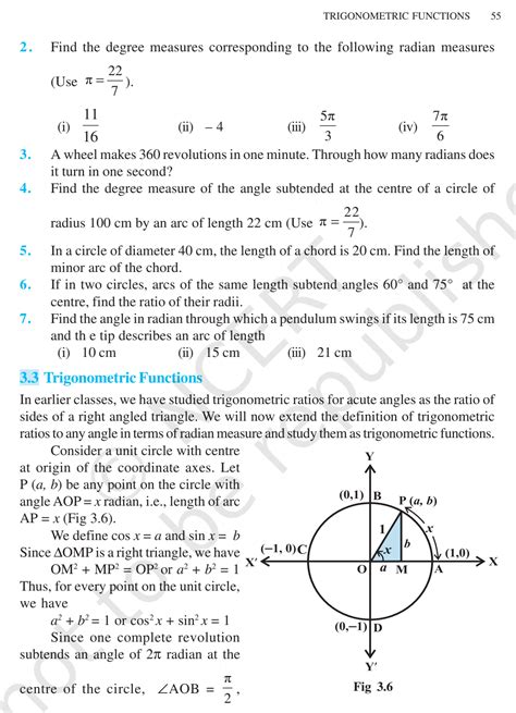Class 11th Math Chapter Trigonometric Function in Hindi 的图像结果
