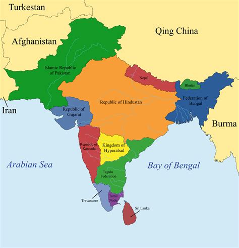 Nations of the Indian Subcontinent : r/imaginarymaps