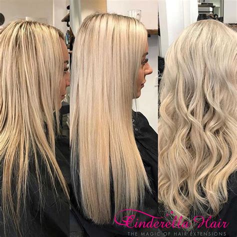 Cinderella Hair Extensions Before & After - Angel White - Cinderella Hair