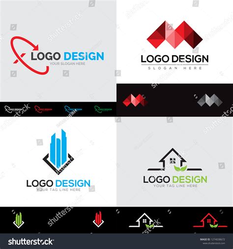 Logo Design Templates Set Stock Vector (Royalty Free) 1274038672 ...