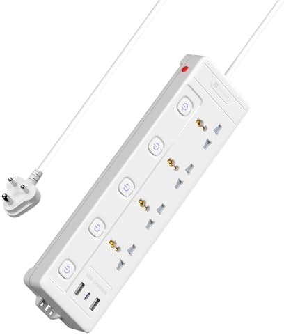 Portronics Power Plate 19 Extension Board with 4 Universal Sockets, 3m ...