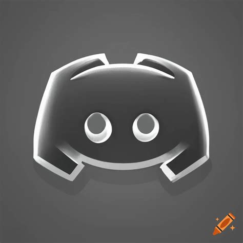 Discord logo in black and gray on Craiyon
