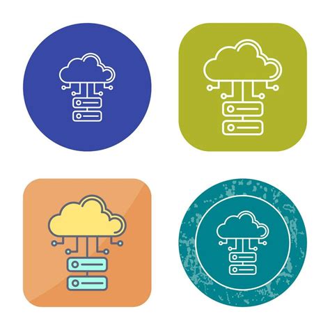 Cloud Database Vector Icon 34670600 Vector Art at Vecteezy