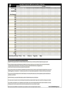 Fillable Online Basal Body Temperature (BBT) and Cervical Mucus (CM ...