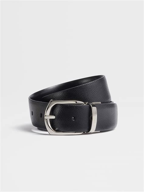 Black Reversible Leather Belt FW25 22037911 | Zegna US