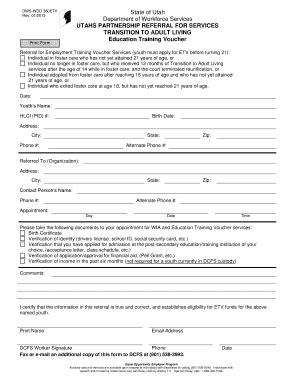 Fillable Online jobs utah DWS-SDS 360TAL - Utah Department of Workforce ...