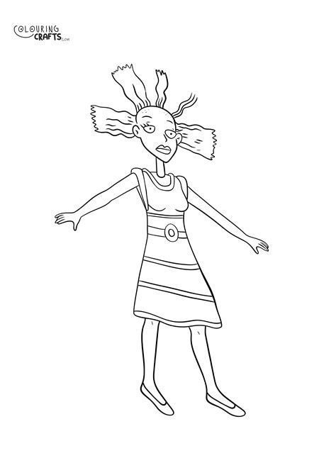 Cynthia Doll Rugrats Colouring Page - Colouring Crafts
