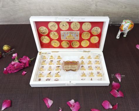 GoldGiftIdeas 24K Gold Plated Jain 14 Swapna Darshan Photo Frame with ...