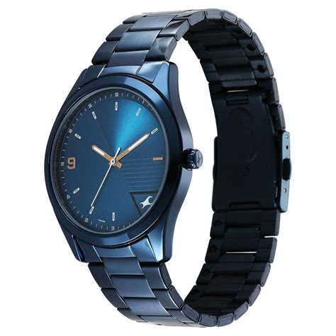 Buy Online Fastrack Stunners Quartz Analog Blue Dial Blue Metal Strap ...