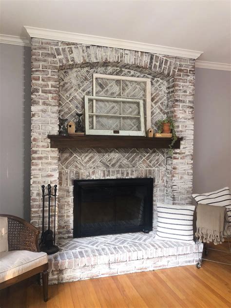 White Brick Fireplace And White Walls at Leona Freedman blog