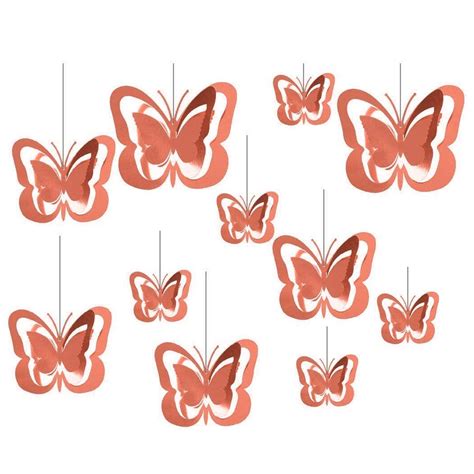 Shubhireeripti 3D Butterfly Handing Strip Decorating Kit 2PCS-10IN (25 ...