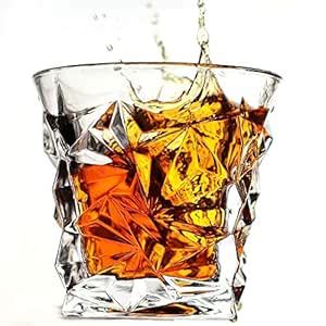 SODUKU Italian Premium Whiskey Glass Set 300 ml Capacity Transparent ...