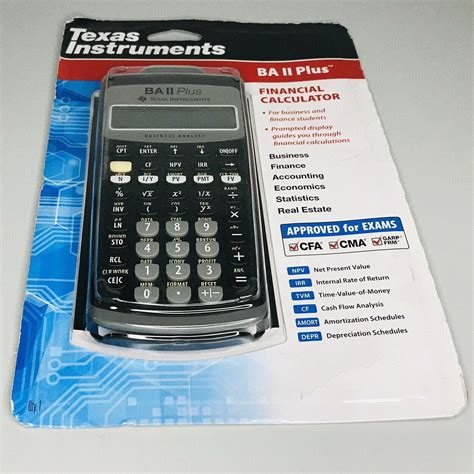 Texas Instruments BA II Plus Financial Calculator (United States of ...